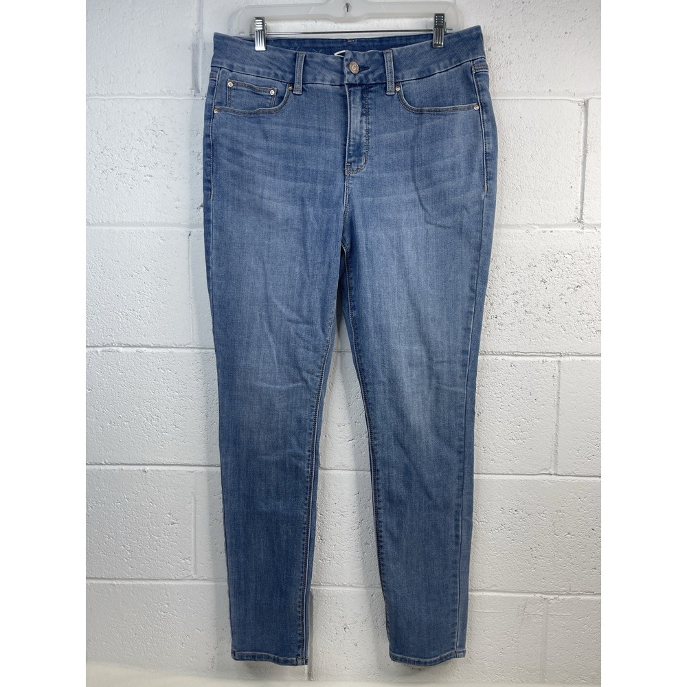 Seven7 Womens TummyLess High Rise Skinny Blue  Stretch Jeans‎ Size 12